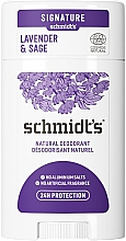 Натуральный дезодорант-стик "Лаванда и шалфей" - Schmidt's Signature Natural Deodorant Lavender & Sage — фото N1