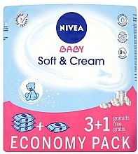 Вологі серветки "Дитячі" 4х63 шт. - NIVEA Baby Soft & Cream — фото N1