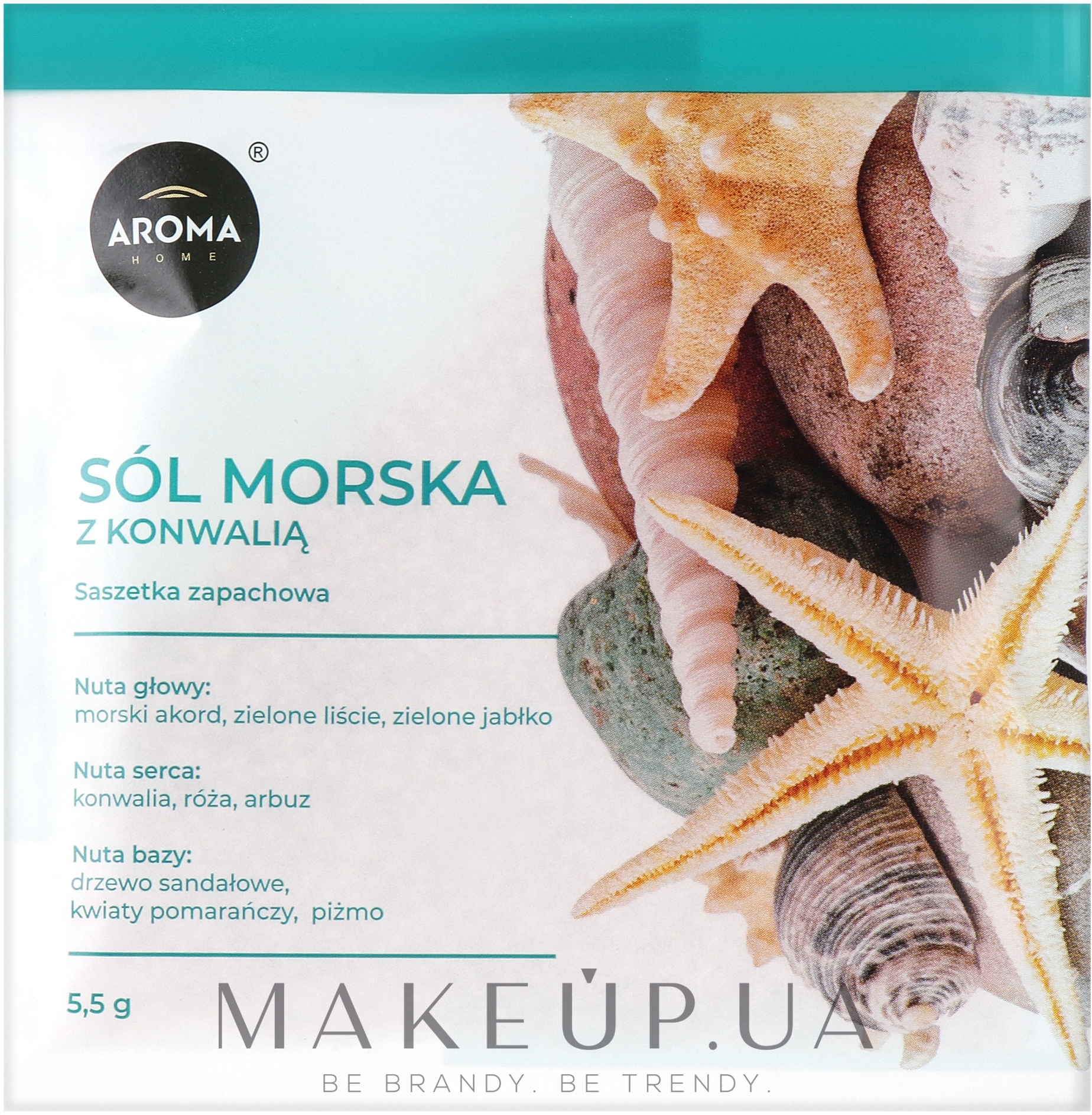 Aroma Home Basic Sea Salt With Lily Of The Valley - Ароматическое саше — фото 5.5g