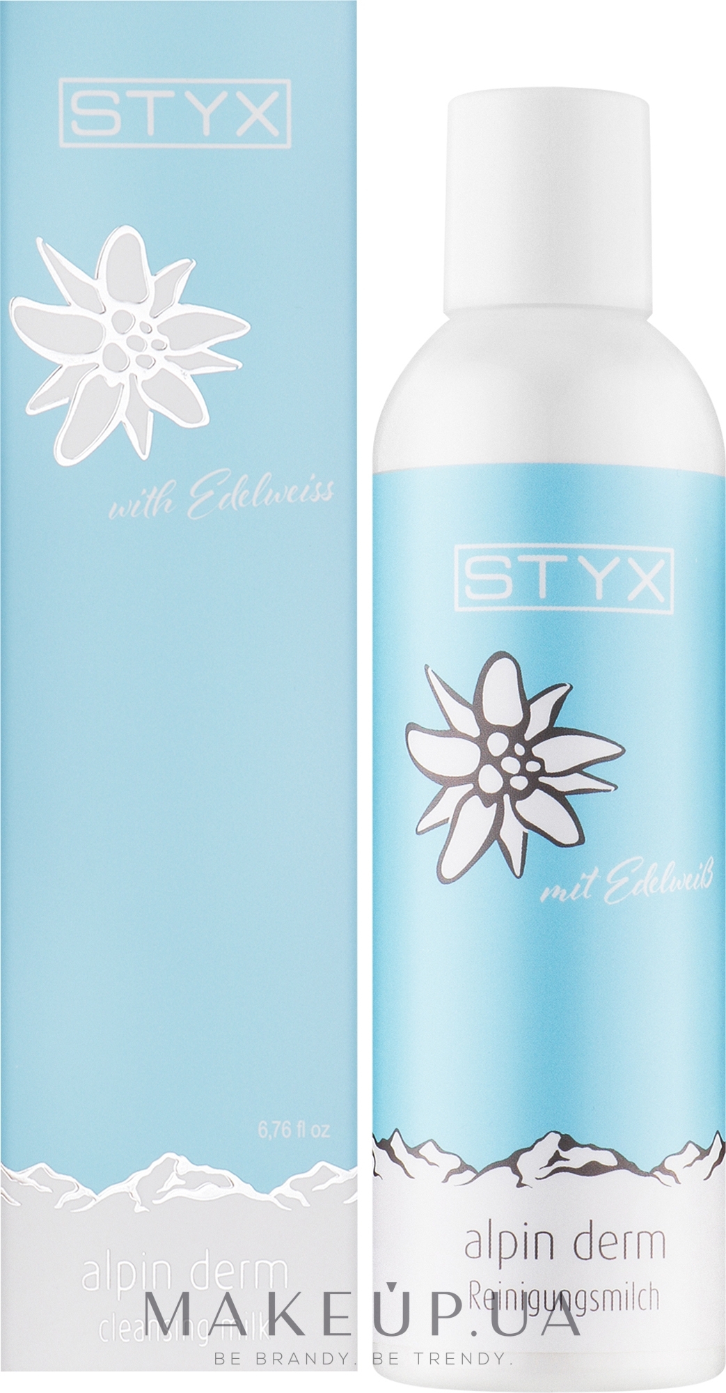 Очищающее молочко с эдельвейсом - Styx Naturcosmetic Alpin Derm Milk — фото 200ml