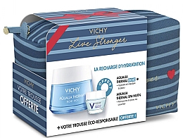 Парфумерія, косметика Набір - Vichy Aqualia Thermal For Dry Skin (cr/50ml + cr/15ml + bag)