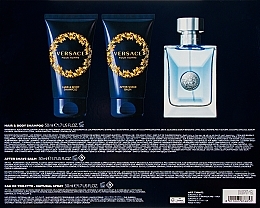 Versace Pour Homme - Набор (edt/50ml + sh/gel/50 ml + ash/balm/50 ml) — фото N3