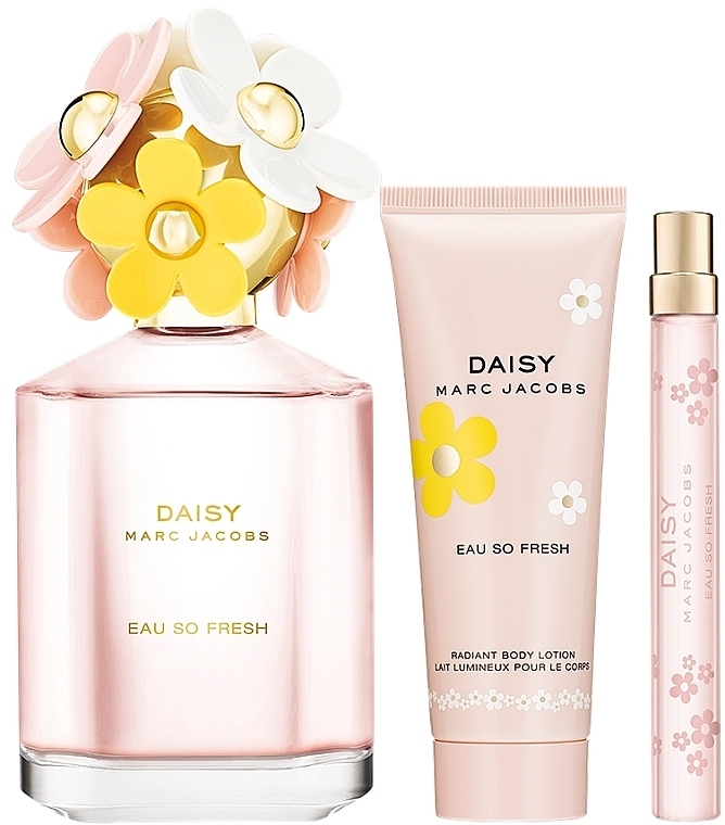 Marc Jacobs Daisy Eau So Fresh - Набор (edt/125ml + edt/10ml + b/lot/75ml) — фото N1