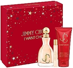 Духи, Парфюмерия, косметика Jimmy Choo I Want Choo - Набор (b/lot/100ml + edp/100ml + edp/mini/7,5ml) 