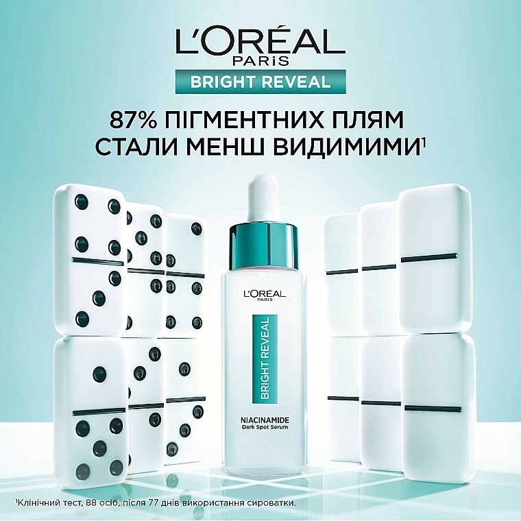 УЦЕНКА Сыворотка для кожи лица против пигментных пятен с ниацинамидом - LOreal Paris Bright Reveal 10% Niacinamide Dark Spot Serum * — фото N4