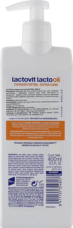 Молочко для тіла - Lactovit Lactooil Body Milk — фото N2