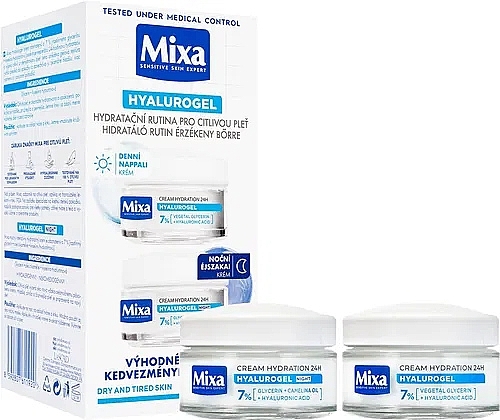 Набір - Mixa Hydrating Hyalurogel (cr/2x50ml) — фото N1