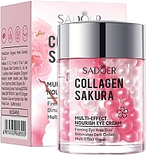 Крем для кожи вокруг глаз с экстрактом сакуры - Sadoer Collagen Sakura Multi-Effect Nourish Eye Cream — фото N1