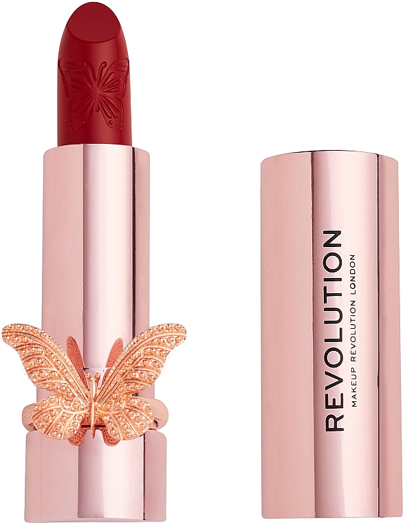 Помада для губ - Makeup Revolution Precious Glamour Butterfly Velvet Lipstick — фото N1