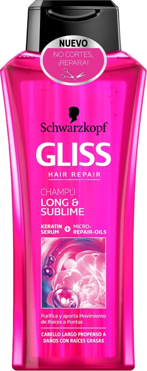 Восстанавливающий шампунь - Gliss Kur Long & Sublime Shampoo