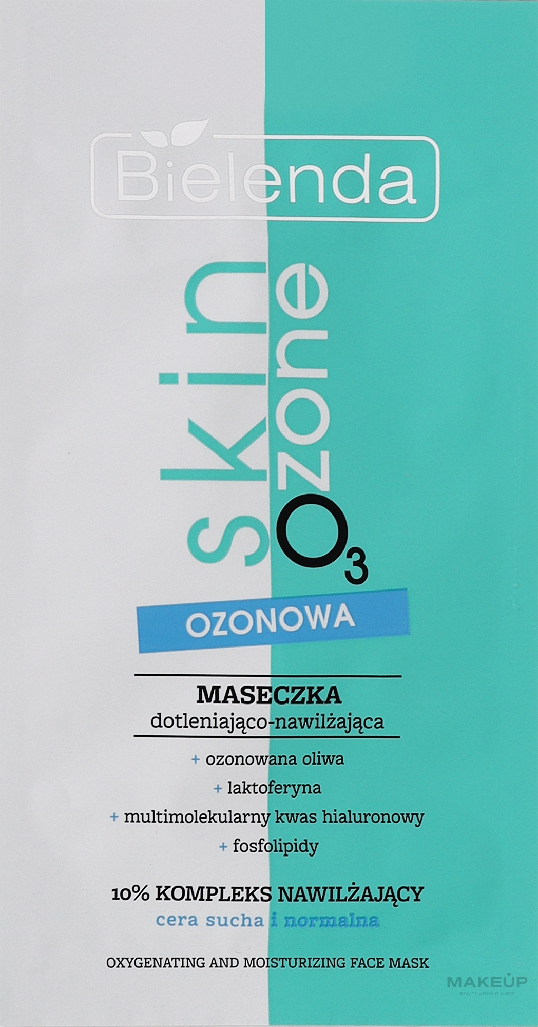 Озонова зволожувальна маска для насичення шкіри обличчя киснем - Bielenda Skin O3 Zone Oxygenating And Moisturizing Face Mask — фото 8ml