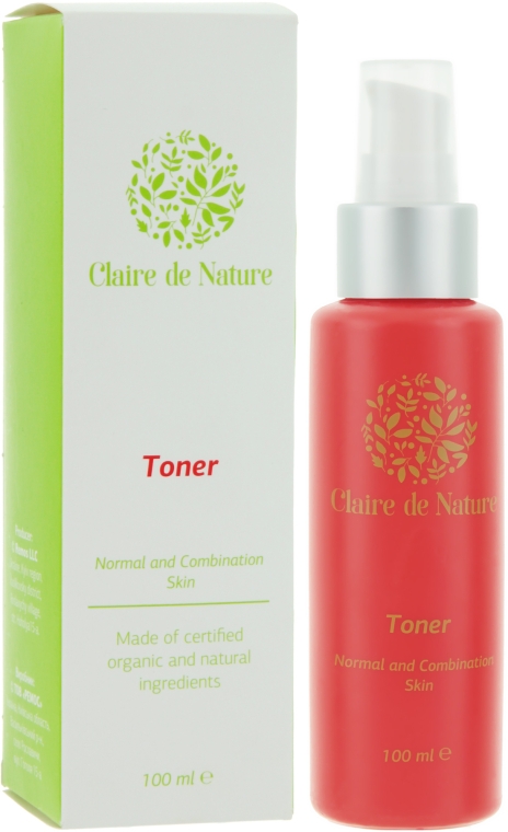 Тонік для обличчя для нормальної та комбінованої шкіри - Claire de Nature Toner — фото N3