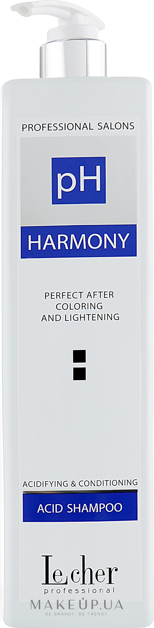 Шампунь для волос после окрашивания и осветления - Lecher PH Harmony Acid Shampoo — фото 1000ml