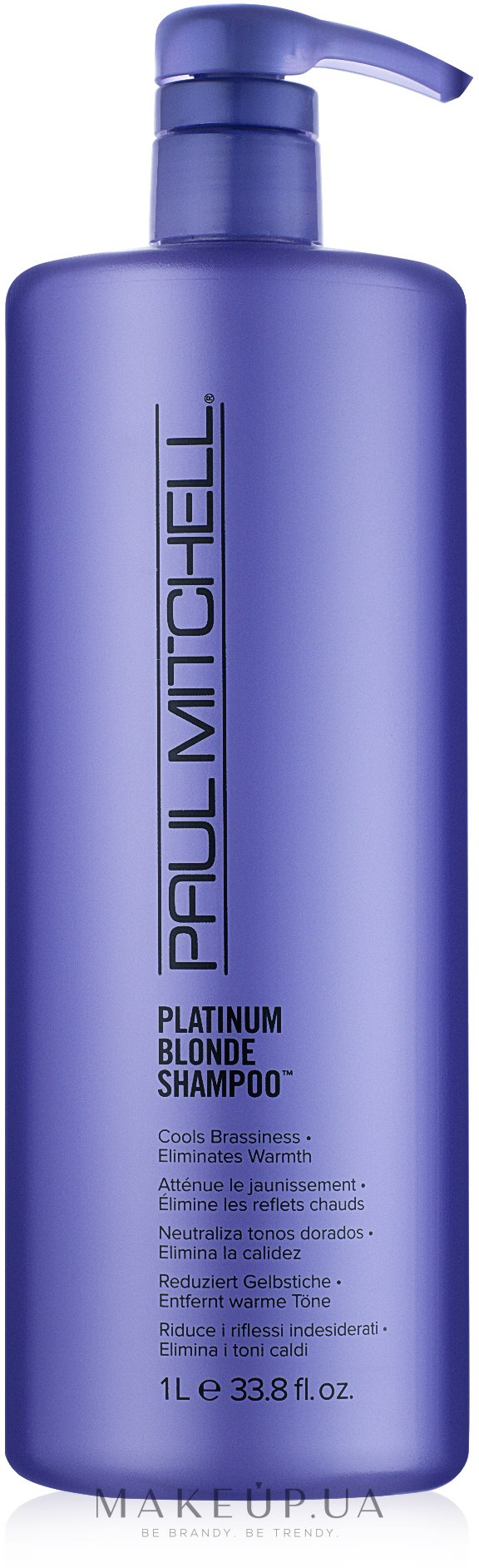 Шампунь для блондированных и натуральных светлых волос - Paul Mitchell Blonde Platinum Blonde Shampoo — фото 1000ml
