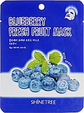 Парфумерія, косметика Маска для обличчя, з екстрактом чорниці - Shinetree Blueberry Fresh Fruit Mask