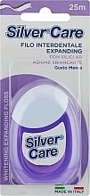Зубна нитка відбілювальна, 25 м - Silver Care — фото N1