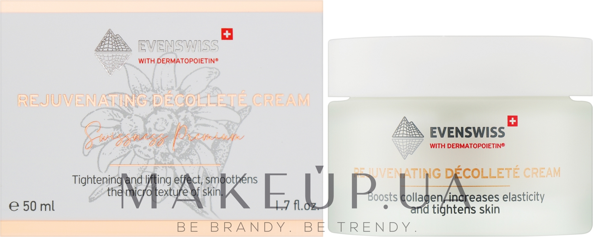 Омолаживающий крем для декольте - Evenswiss Rejuvenating Decollete Cream — фото 50ml