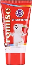 Зубная паста "Клубника", 3-6 лет - Mattes Promise Strawberry Children's Toothpaste — фото N1