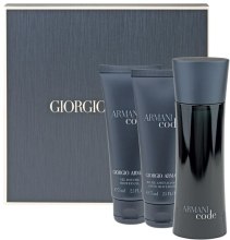 Парфумерія, косметика Giorgio Armani Armani Black Code - Набір (edt 75ml + s/g 75ml + as/b 75ml)