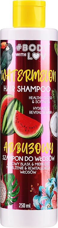 Шампунь для волосся з насінням кавуна - Body With Love Hair Shampoo — фото N1