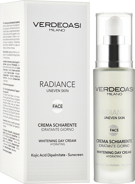 Відбілювальний денний крем з ефектом зволоження - Verdeoasi Radiance Whitening Day Cream Hydrating — фото N2