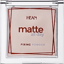 Матирующая пудра для лица - Hean Matte All Day Fixing Powder — фото N5