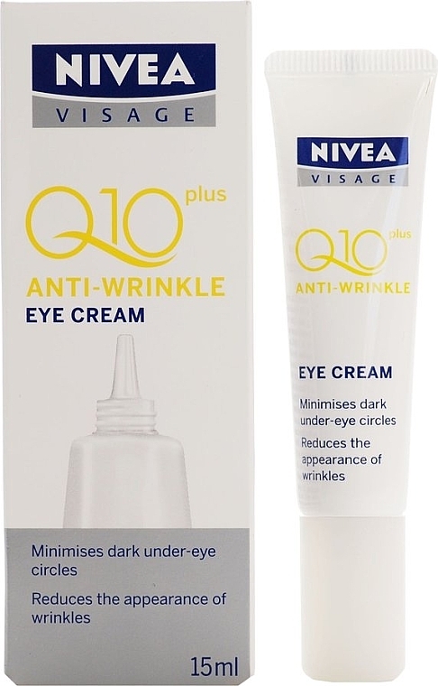 Крем для шкіри навколо очей антивіковий - NIVEA Q10 Plus Anti-wrinkle Eye Cream — фото N1