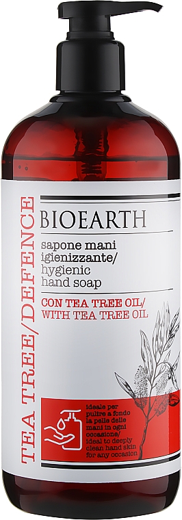 Гигиеническое мыло для рук на основе масла чайного дерева - Bioearth — фото N3