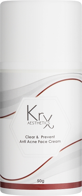 Лечебный крем с бетаином, олигопептидами и 2% салициловой кислотой - KRX Aesthetics Anti Acne Face Cream — фото N1