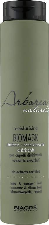 Живильна біомаска для волосся - Biacre Arborea Natura Biomask — фото N1
