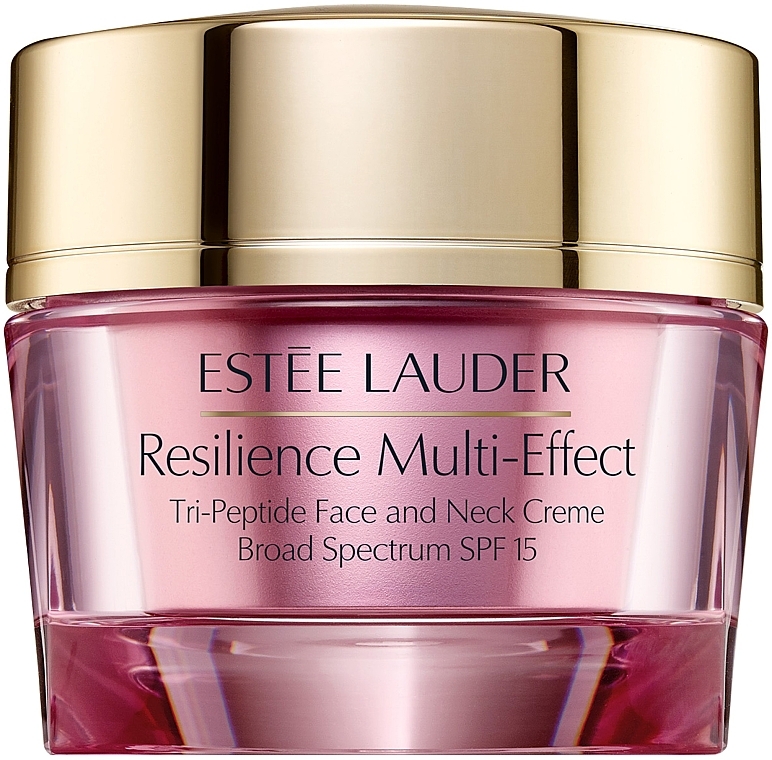 Дневной лифтинговый крем для сухой кожи лица и шеи - Estee Lauder Resilience Multi-Effect Face Creme SPF 15 — фото N1