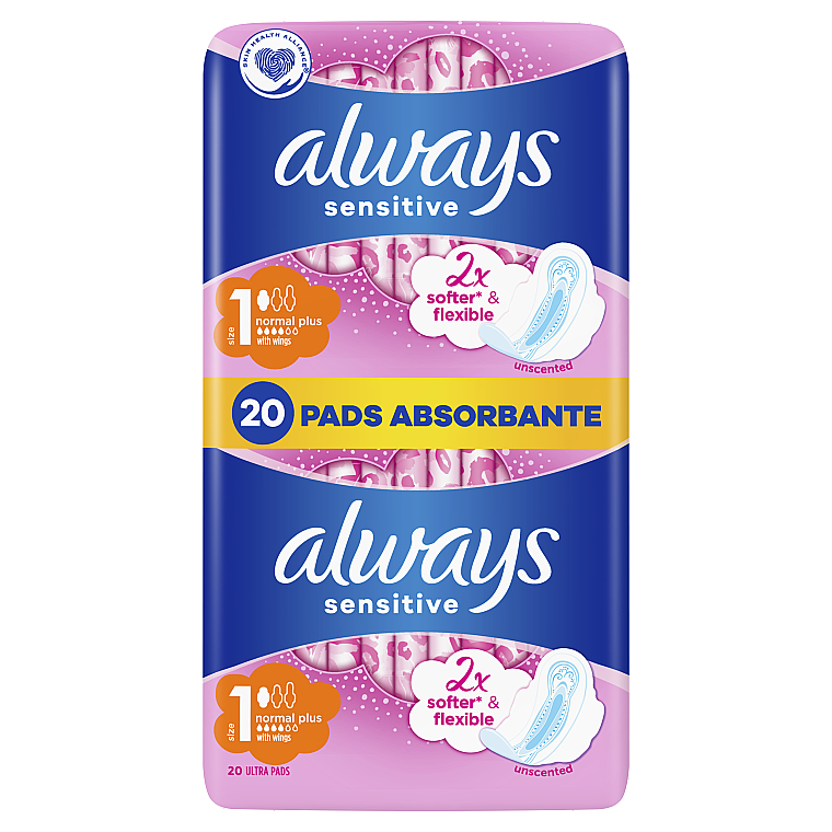 Гігієнічні прокладки, 20 шт. - Always Ultra Sensitive Normal Plus — фото N3