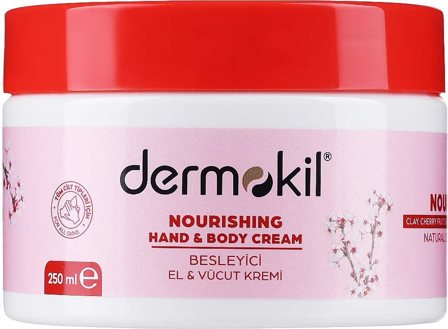 Крем для рук и тела с цветками вишни - Dermokil Hand & Body Cream With Cherry Blossom — фото N3