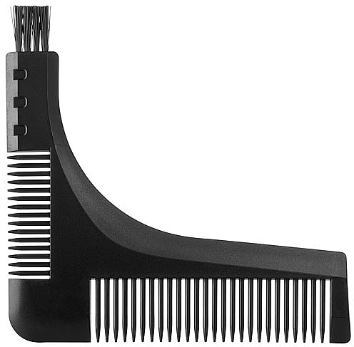 Гребень-трафарет для бороды, 06176 - Eurostil Barber Line — фото N1