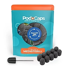 Абразивні насадки для педикюру, 10 мм - Clavier Medisterill PodoCaps Pedicure Sanding Caps — фото N2