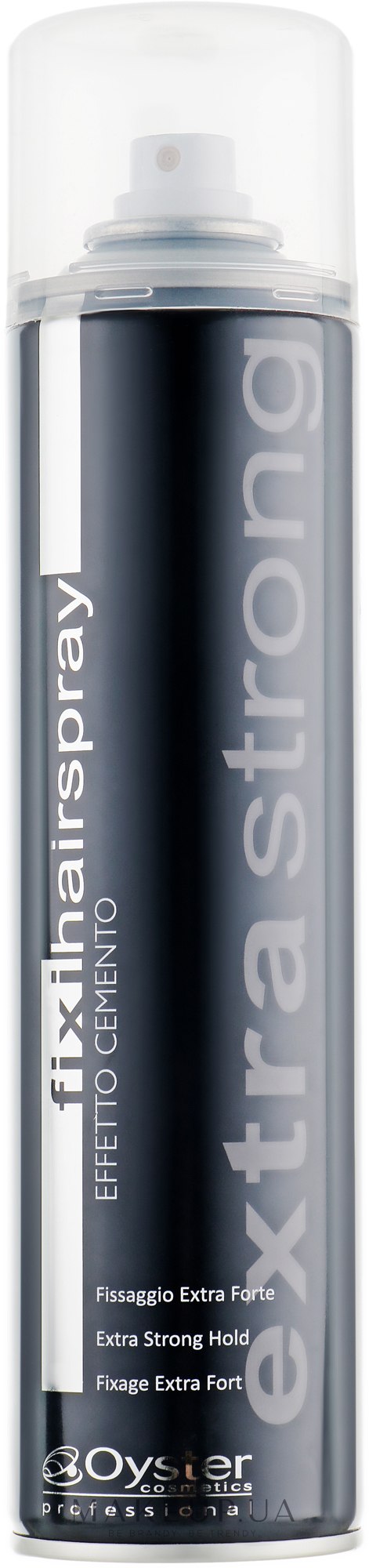 Лак екстрасильної фіксації для волосся - Oyster Cosmetics Fixi Hairspray Extra Strong — фото 400ml