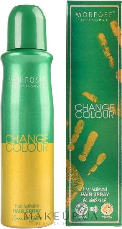 Спрей-хамелеон для волос - Morfose Change Colour Hair Spray — фото Green To Yellow