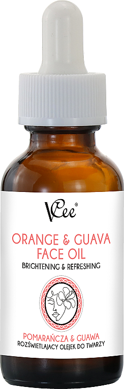 Масло для лица с апельсином и гуявой - VCee Orange & Guava Face Oil Brightening & Refreshing  — фото N1