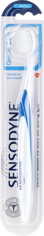 Зубна щітка, м'яка - Sensodyne Gentle Care Soft Toothbrus — фото N1