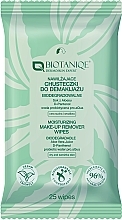 Парфумерія, косметика Зволожувальні серветки для зняття макіяжу - Biotaniqe Aloe Vera Moisturizing Make-Up Remover Wipes