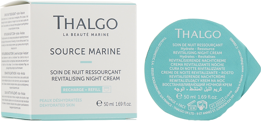 Восстанавливающий ночной крем - Thalgo Source Marine Revitalising Night Cream (сменный блок) — фото N3
