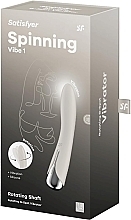 Вибратор для стимуляции точки G, бежевый - Satisfyer Spinning Vibe 1 Beige — фото N1