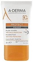 Парфумерія, косметика Сонцезахисний флюїд SPF 50+ - A-Derma Protect Pocket Fluid Invisible SPF 50+