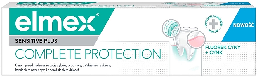 Зубна паста для чутливих зубів - Elmex Sensitive Plus Complete Protection