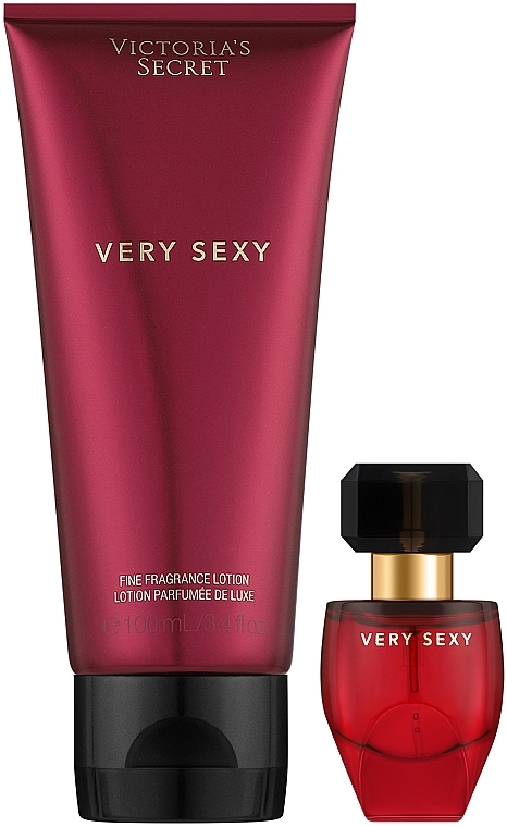 Victoria's Secret Very Sexy - Набір (edp/mini/7.5ml + b/lot/100ml) — фото N2