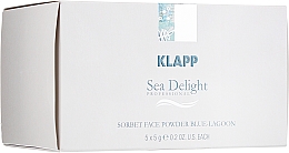 Парфумерія, косметика Маска-сорбет "Блакитна лагуна" - Klapp Sea Delight Sorbet Face Powder Blue Lagoon