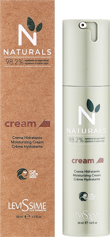 Увлажняющий и восстанавливающий крем для лица - LeviSsime Naturals Cream — фото N2