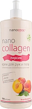 Духи, Парфюмерия, косметика УЦЕНКА! Крем для рук и тела "Персик" - NanoCode NanoCollagen*