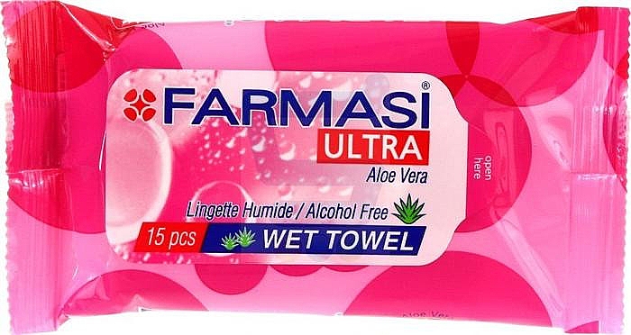 Влажные салфетки с алое вера - Farmasi Ultra Pink — фото N1
