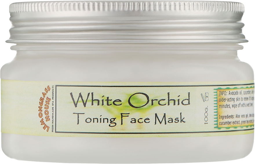 Маска для обличчя "Біла орхідея" - Lemongrass House White Orchid Toning Face Mask — фото N1